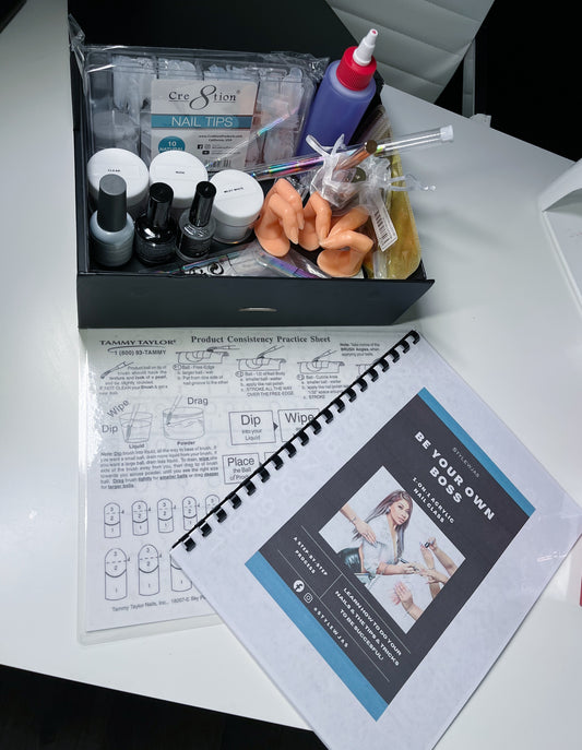 Nail Kit+Practice Sheet + Training Manual